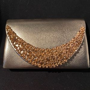 Rose gold clutch